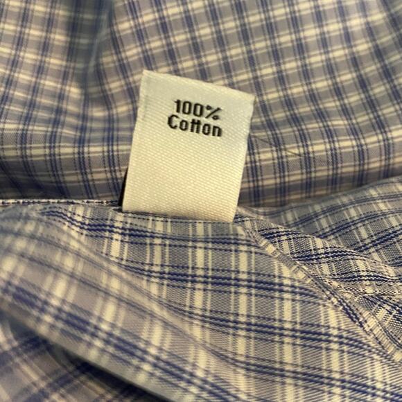 Men's CALVIN KLEIN Shirt Slim Fit 17.5 34/35 Performance Non-Iron Button Down - Picture 7 of 9